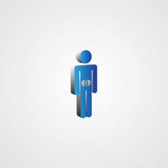 Blue 3d Kidneys illustration