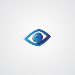 Blue 3d Eye illustration