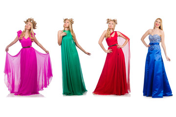 Set of photos in fashion concept