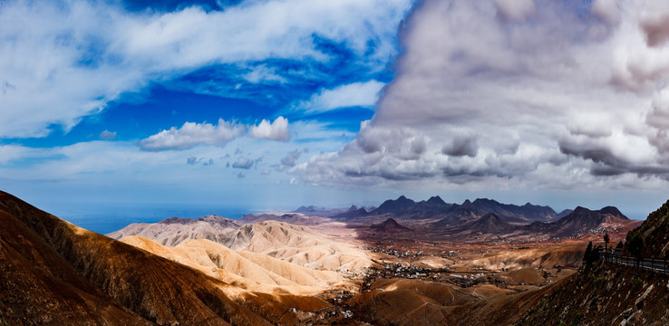 Panorama landscape of Fuerteventura, Canary Islands