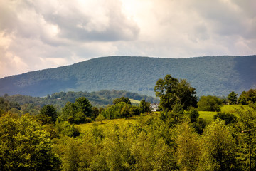 Ashe County  mountains North Carolina Seen From the Blue Ridge