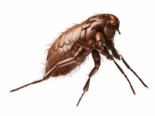 medically accurate illustration of a flea