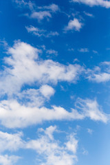 beautiful clouds in the blue sky