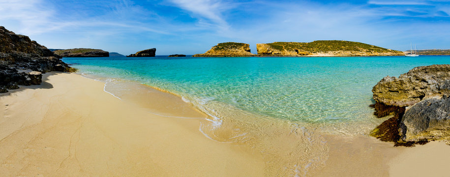 The Blue Lagoon On Comino Island, Malta Gozo