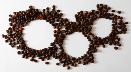 Organic frame background. Food texture