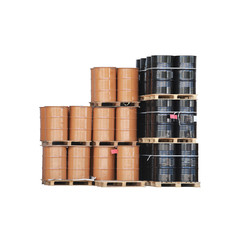 Chemical tank isolated on white.