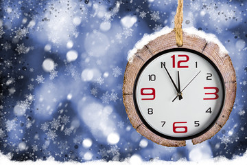 Fototapeta na wymiar Abstract Xmas backgrounds with old watches