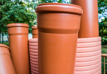 Plastikrohre Kanalbau