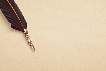 old paper and fountain pen