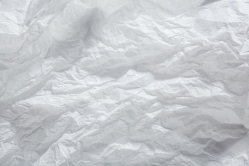 crumpled Paper texture. White paper