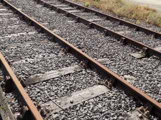 Naklejka premium train tracks