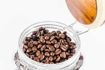 coffee bean isolated on white background