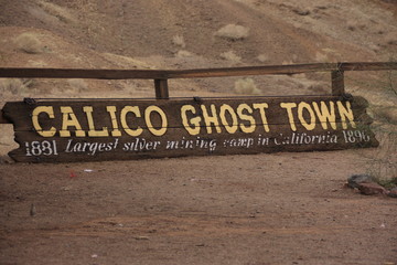 pancarte Calico Ghost town - obrazy, fototapety, plakaty