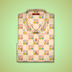 Vector illustration of a shirt in peas - 91943661