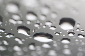 Rain drops on glass background.