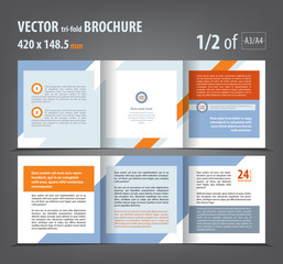 Magazine, flyer, brochure, cover layout design print template