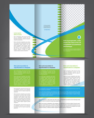 Magazine, flyer, brochure, cover layout design print template