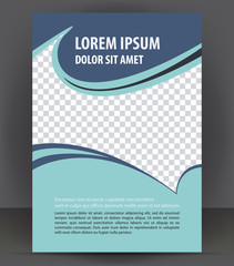 Fototapeta premium Magazine, flyer, brochure, cover layout design print template
