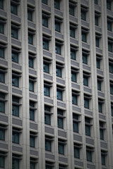 Windows of Modern Business Office Building in downtown.