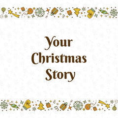 Vector christmas doodles