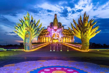 Rolgordijnen Tempel Ban rai temple , A beautiful temple in Thailand