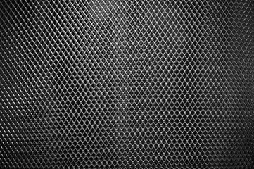 Perforated metal grate.