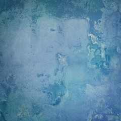 Grain blue paint wall background or texture