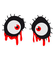 monster eye bloody drops of blood