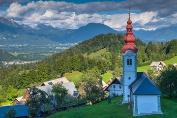 Fototapeta premium Old Church on the hill