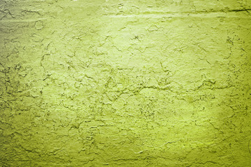 Grain green paint wall background or texture