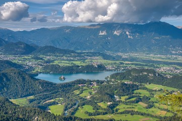 Fototapeta na wymiar Lake Bled in summer