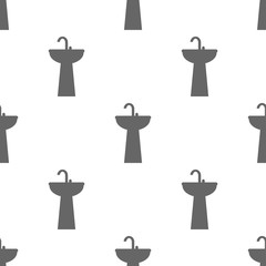 seamless pattern with faucet and sink