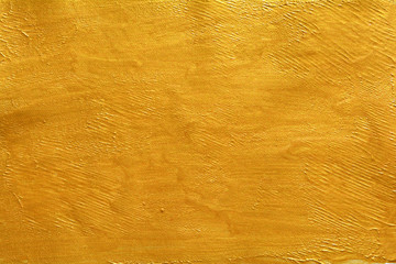 Gold textured surface, golden background, painting
