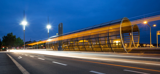 bonn germany evening traffic