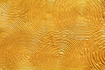 Gold textured surface, golden background, painting