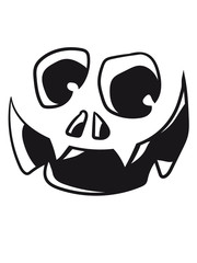 pumpkin face laughing monster