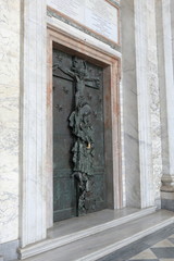 Rome. Holy Door of Papal Archbasilica of St. John in the Lateran