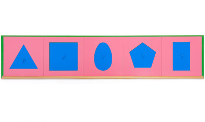 Montessori - Incastri di metallo geometria