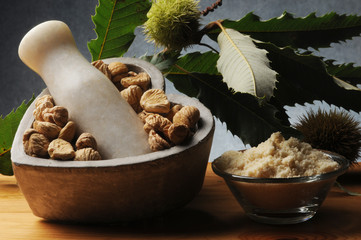 Kestane unu Chestnut flour Farina di castagne каштановой муки La farine de châtaigne...