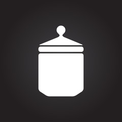 Vector kitchen bottle template 