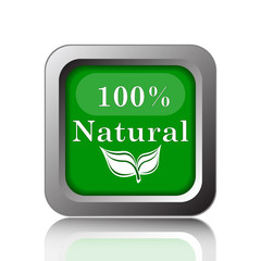 100 percent natural icon