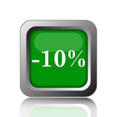10 percent discount icon