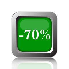 70 percent discount icon