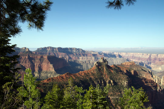 Grand Canyon National Park seen from Point Royal on the North Rim