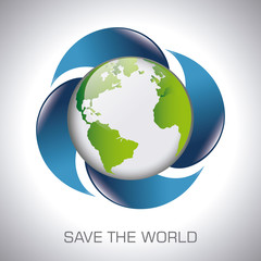 Go green ecology design.