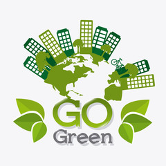 Go green ecology design.