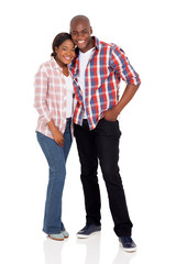 young afro american couple posing