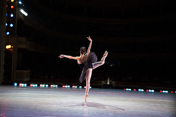 Prima ballerina dancing 