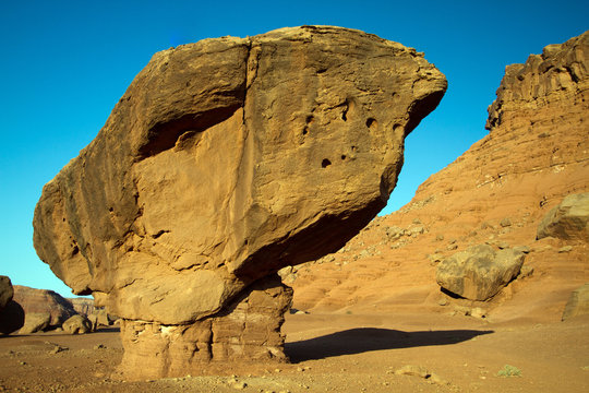 Balanced Rock at Vermilion Cliffs National Monument near Lee's Ferry in northern Arizona