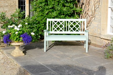 Garden patio bench